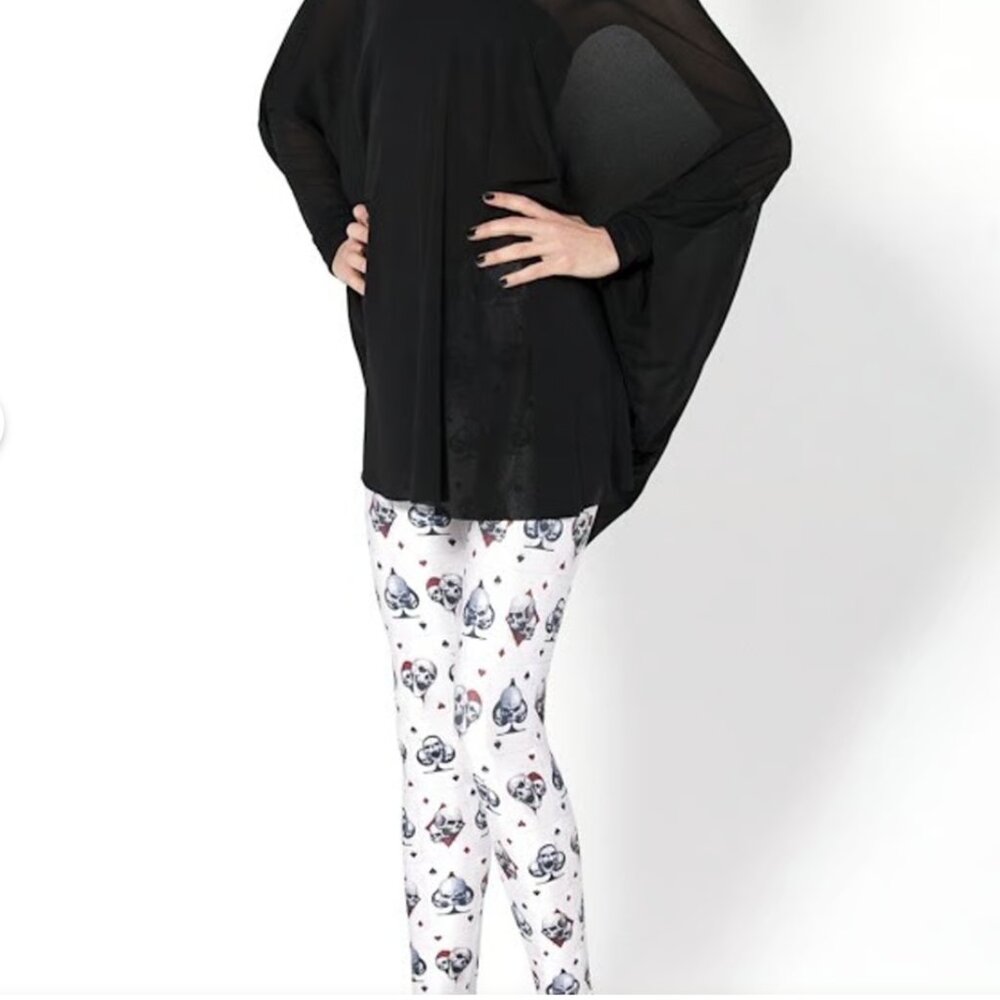 Blackmilk clothing ace of skull leggings- LIMITED Edition 💀💀🔥🔥 M